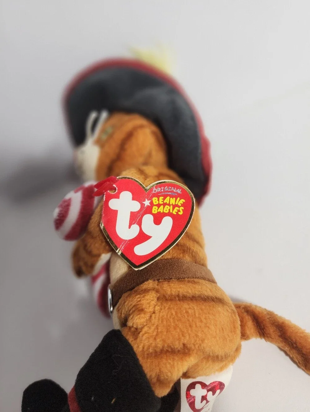 Ty Plush Puss in Boots Cat Toy From Shrek The Halls.